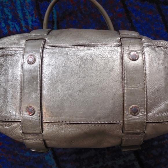 MICHAEL Kors Metallic Leather Satchel Handbag - Picture 11 of 11